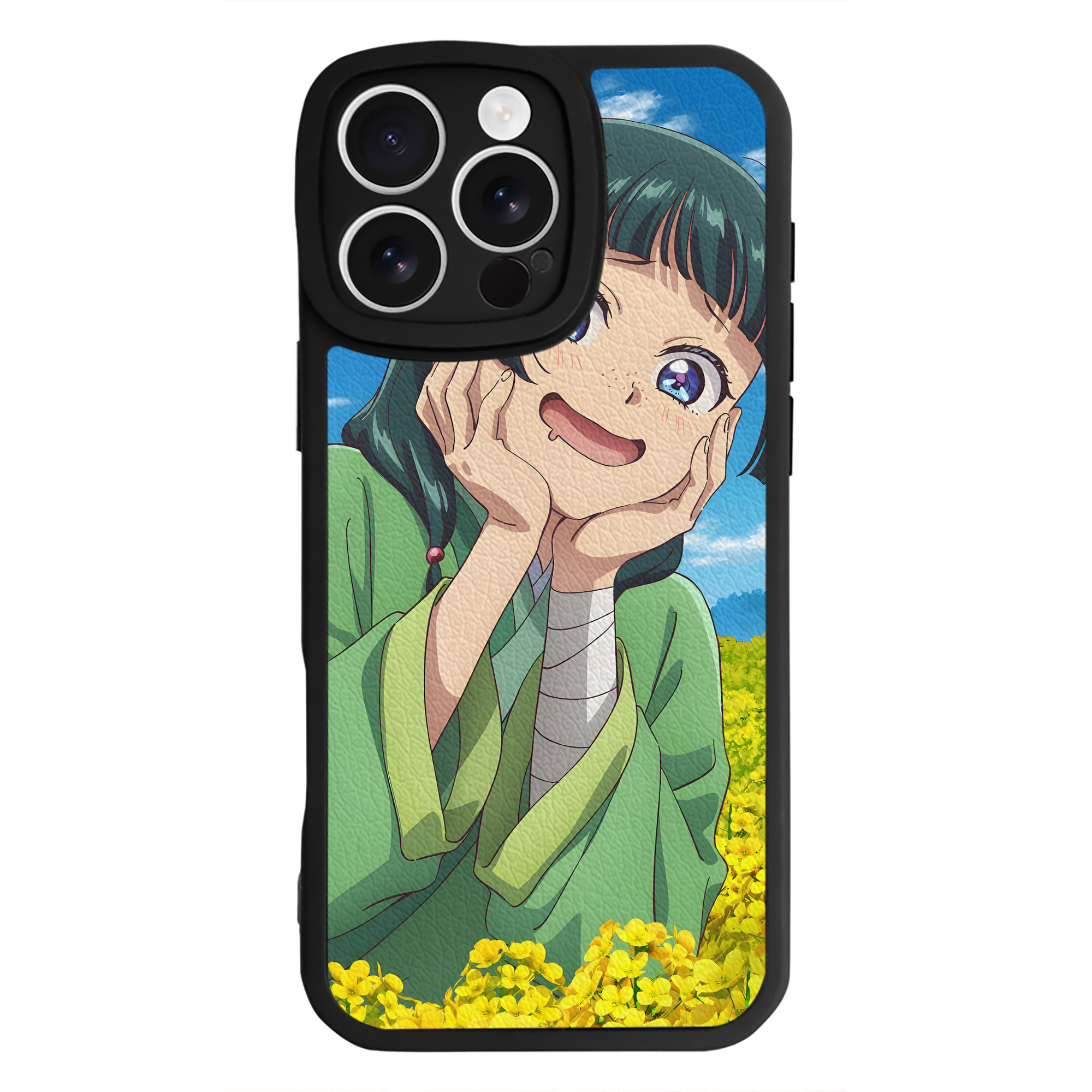 （画像用） 薬屋のひとりごと The Apothecary Diaries 【iPhone 16シリーズ対応】シリコンスマホケース（レザー調） 材質：シリコン